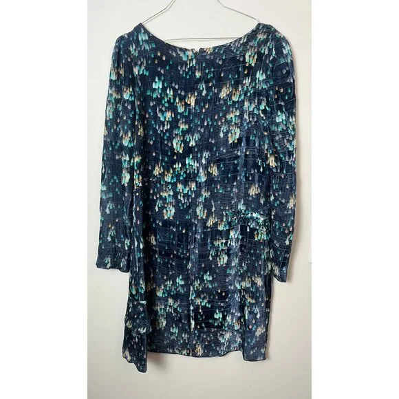 VANESSA BRUNO SILK BLEND FLORAL SEQUIN SHIFT DRESS 40 -6/8 - Picture 6 of 8